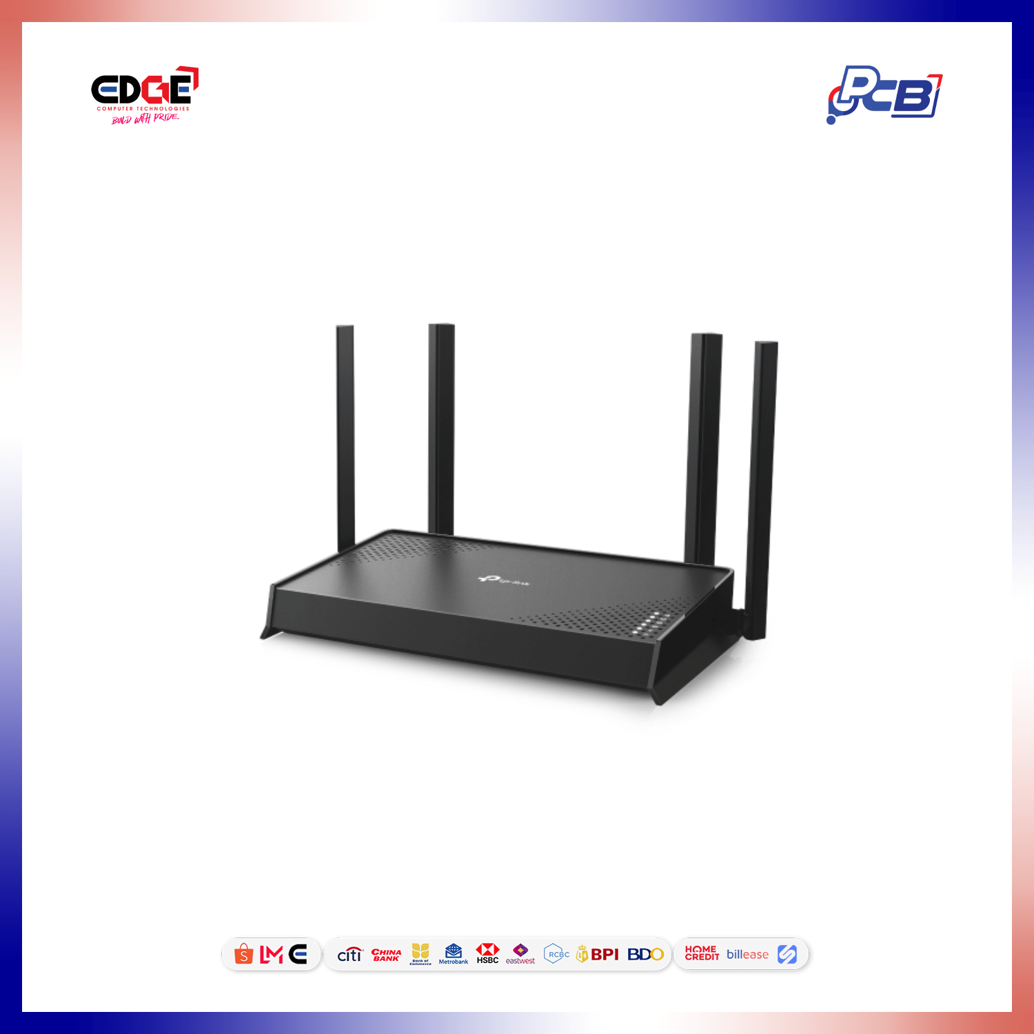 TPLINK Archer BE220 Router, WIFI 7 BE3600, Dual Band, 4 Antenna - Image 2