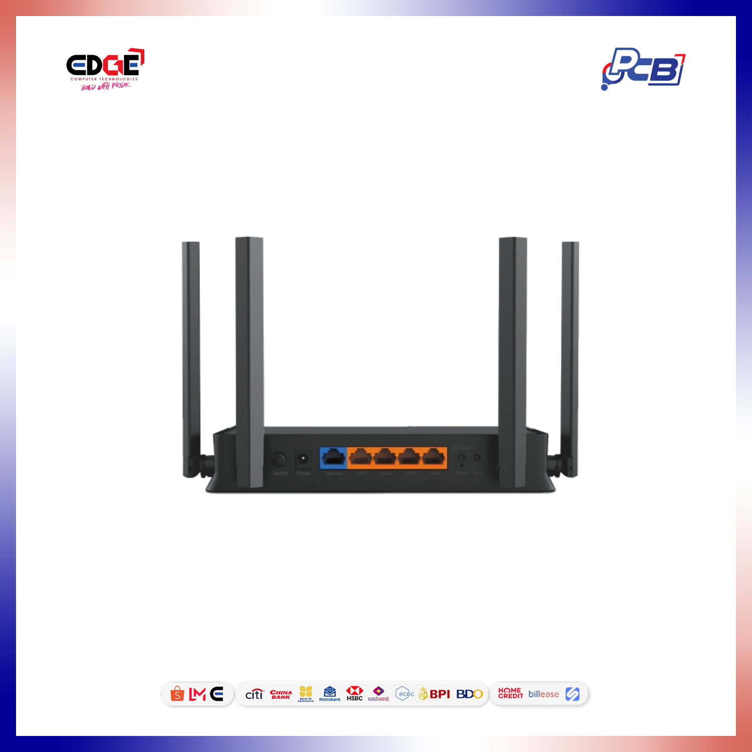 TPLINK Archer BE220 Router, WIFI 7 BE3600, Dual Band, 4 Antenna - Image 3