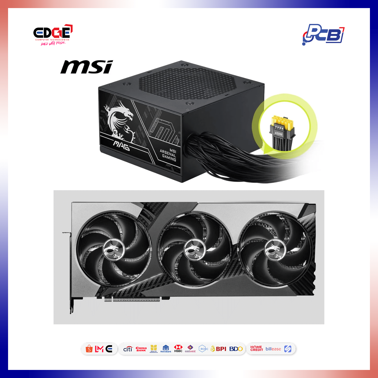 750W, MSI MAG A750BN PClE5 III PSU, 80+ Bronze - Image 4