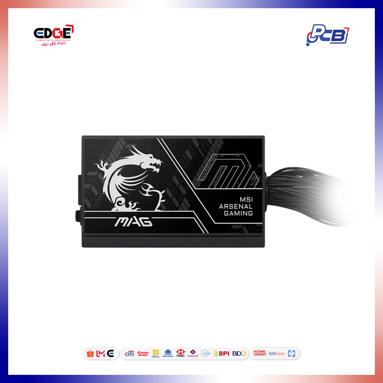 750W, MSI MAG A750BN PClE5 III PSU, 80+ Bronze - Image 9